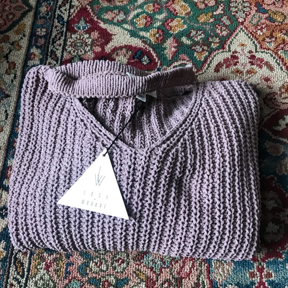 Lost + wander cozy knit sweater